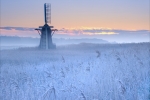 Mill in dawn mist-Kevin Williams